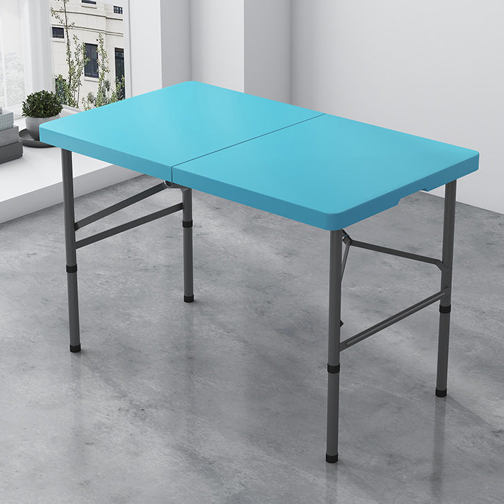 Industrial Plastic Foldable Dining Table Rectangle Water Resistant Table