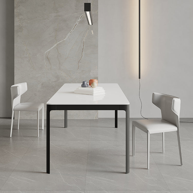 Modern Style 1/3/4/7 Pieces Dining Chairs Set Rectangle Stone Furniture for Home