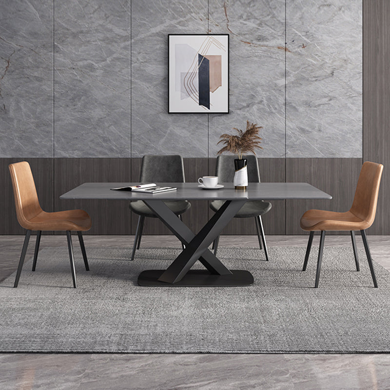 Modern Style 1/4/5/6/7 Pieces Dining Chairs Set Rectangle Stone Furniture for Home