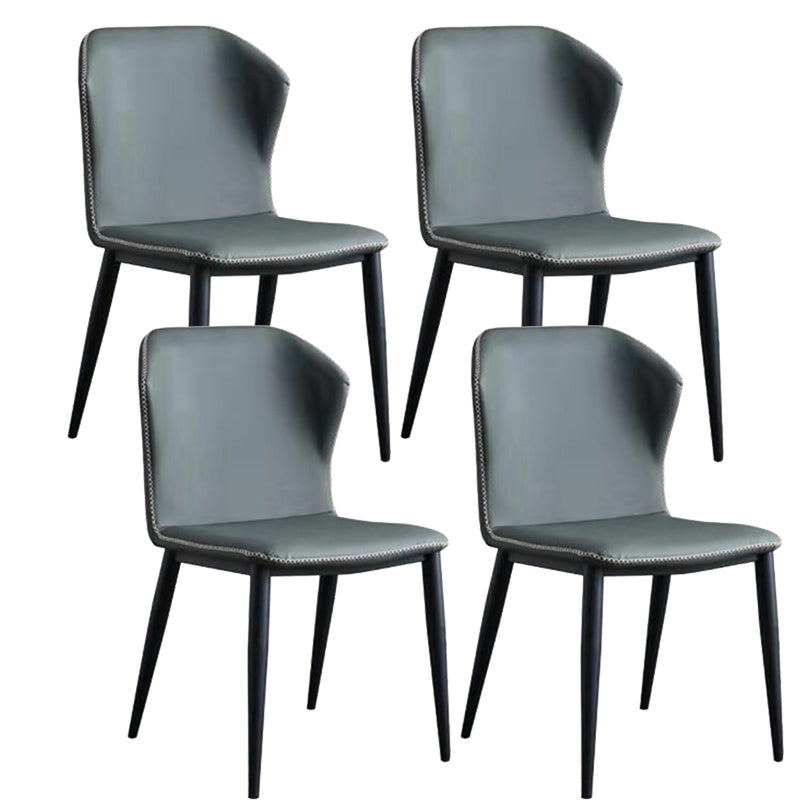 Glossy Gray Dining Table Set 1/4/5/7 Pieces Contemporary Dinette Set for Kitchen