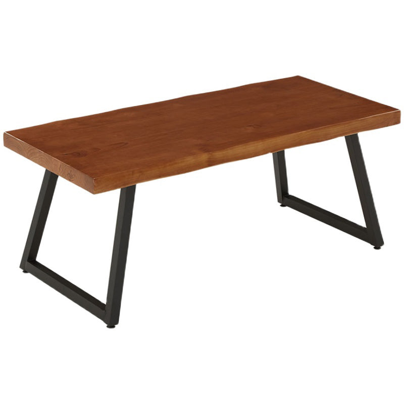 Solid Wood Industrial Dining Table Set 1/2/5/7 Pieces Brown Dinette Set for Home