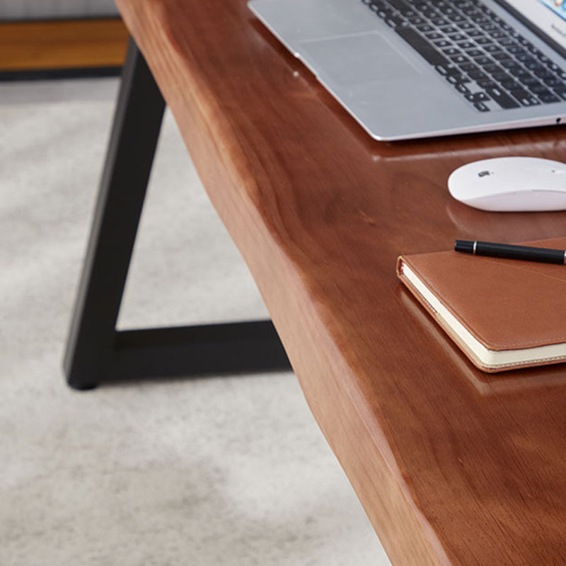 Solid Wood Industrial Dining Table Set 1/2/5/7 Pieces Brown Dinette Set for Home