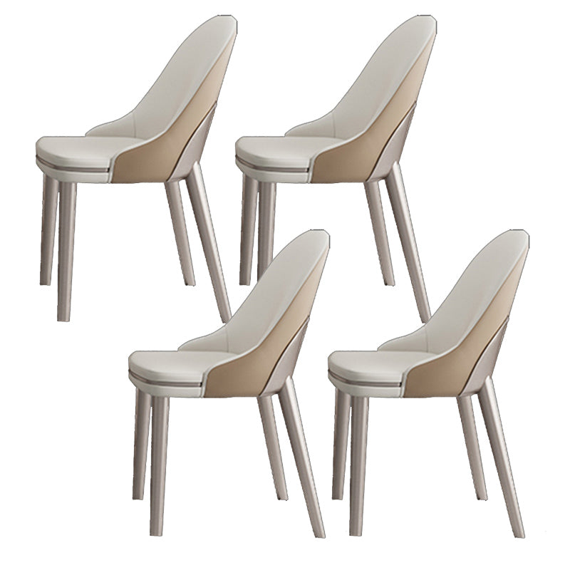 White Stone Glam Dinette Table Set with Leather Chairs 1/4/5/6/7 Pcs Dining Set for Home