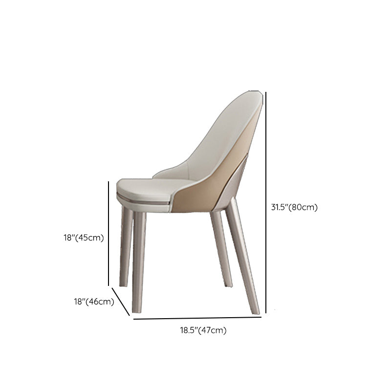 White Stone Glam Dinette Table Set with Leather Chairs 1/4/5/6/7 Pcs Dining Set for Home