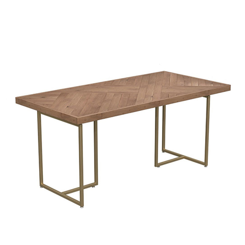 Pine Wood Industrial Dining Set 1/2/3/4/5 Pcs Dinette Set with Chairs and Bench