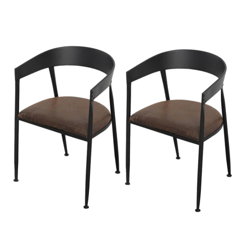 Brown Solid Wood Furniture with Chairs 1/2/3/5 Pcs Industrial Dinette Set