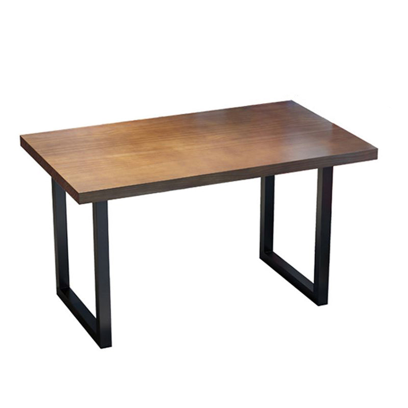 Brown Solid Wood Furniture with Chairs 1/2/3/5 Pcs Industrial Dinette Set