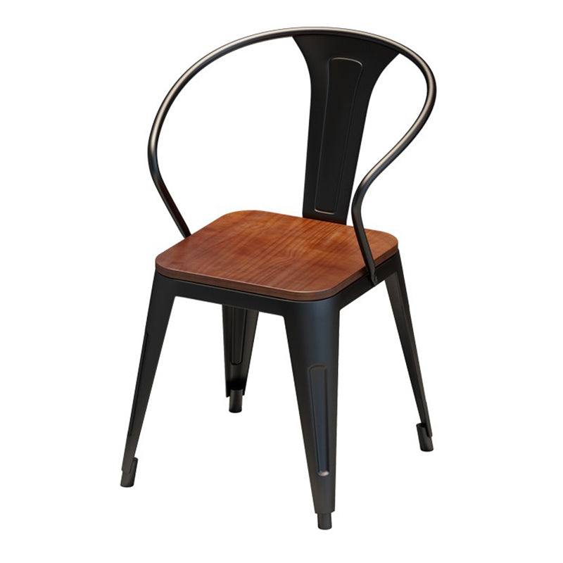 Brown Solid Wood Furniture with Chairs 1/2/3/5 Pcs Industrial Dinette Set