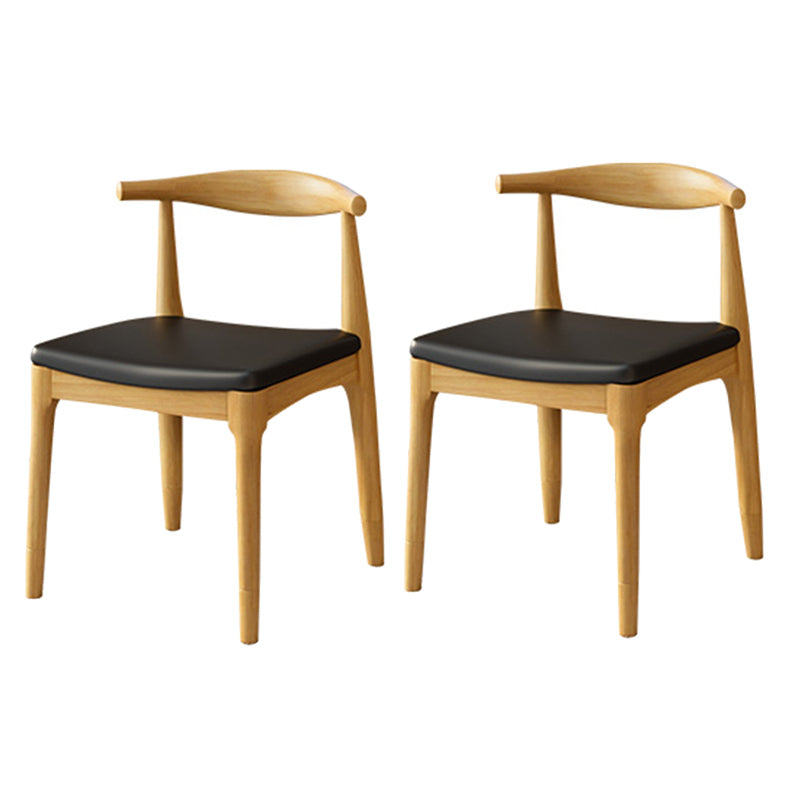 Modern Solid Wood Furniture 1/2/5/7 Pcs Standard Height Dining Room Table Set in Natural