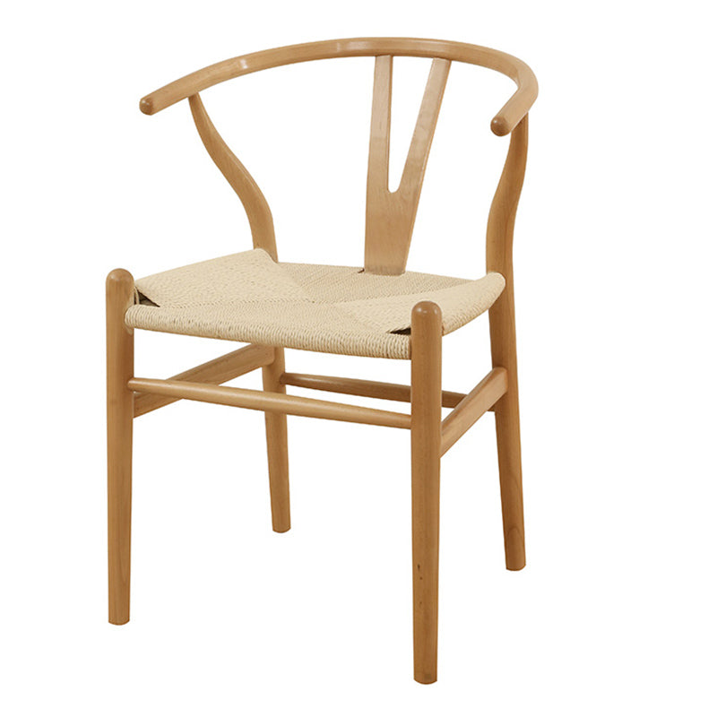 Contemporary Solid Wood Furniture 1/2/5/7 Pcs Dining Room Table Set in Natural