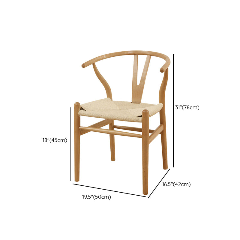 Contemporary Solid Wood Furniture 1/2/5/7 Pcs Dining Room Table Set in Natural