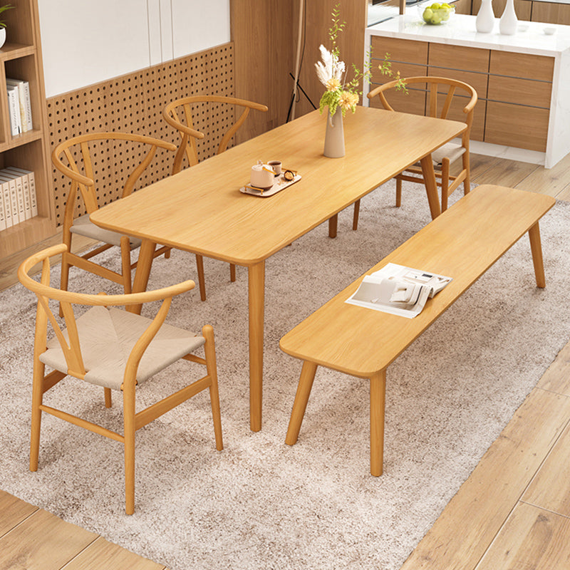 Modern Solid Wood Furniture 1/2/4/6/7 Pcs Standard Height Dining Room Table Set