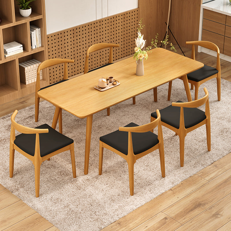 Modern Solid Wood Furniture 1/2/4/6/7 Pcs Standard Height Dining Room Table Set