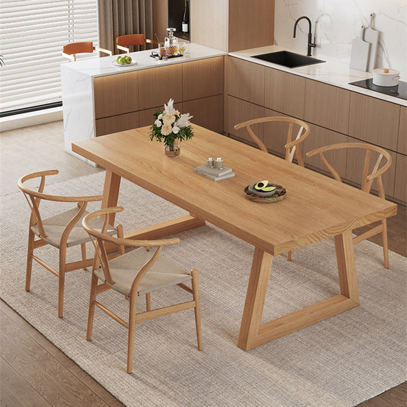 Modern Solid Wood Furniture 1/2/3/4/5/6/7 Pcs Standard Height Dining Room Table Set