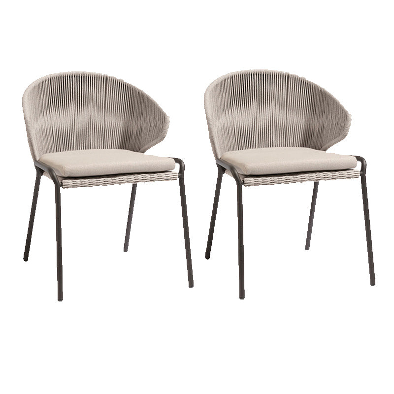 Bohemian Style 1/2/3/7 Pieces Dining Set Stone Dining Table Set for Outdoor