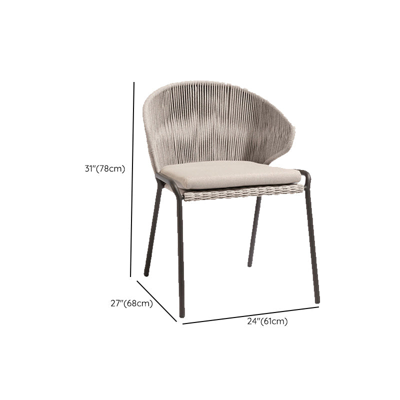 Bohemian Style 1/2/3/7 Pieces Dining Set Stone Dining Table Set for Outdoor