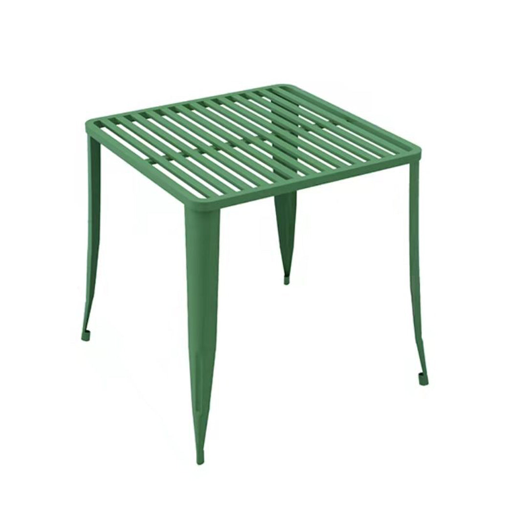 Modern Matte Finish Dining Table Set 1/5/7 Pcs Metal Dining Set