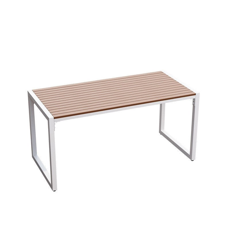 Modern Style 1/3 Pieces Metal Dining Set Reclaimed Wood Table Set