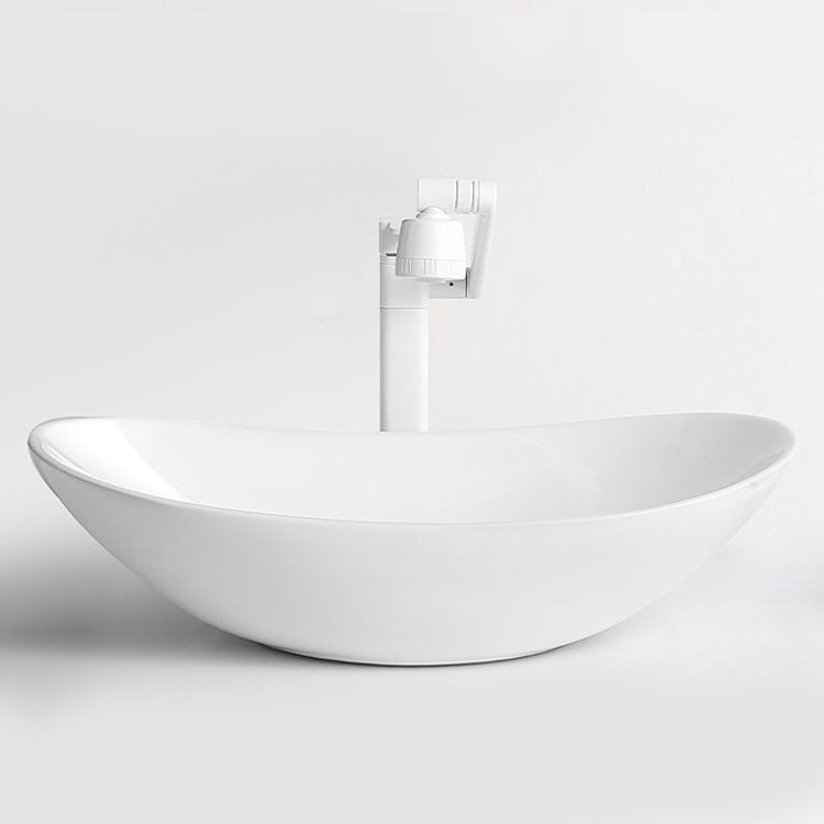 White Trough Bathroom Sink Modern Porcelain Trough Bathroom Sink
