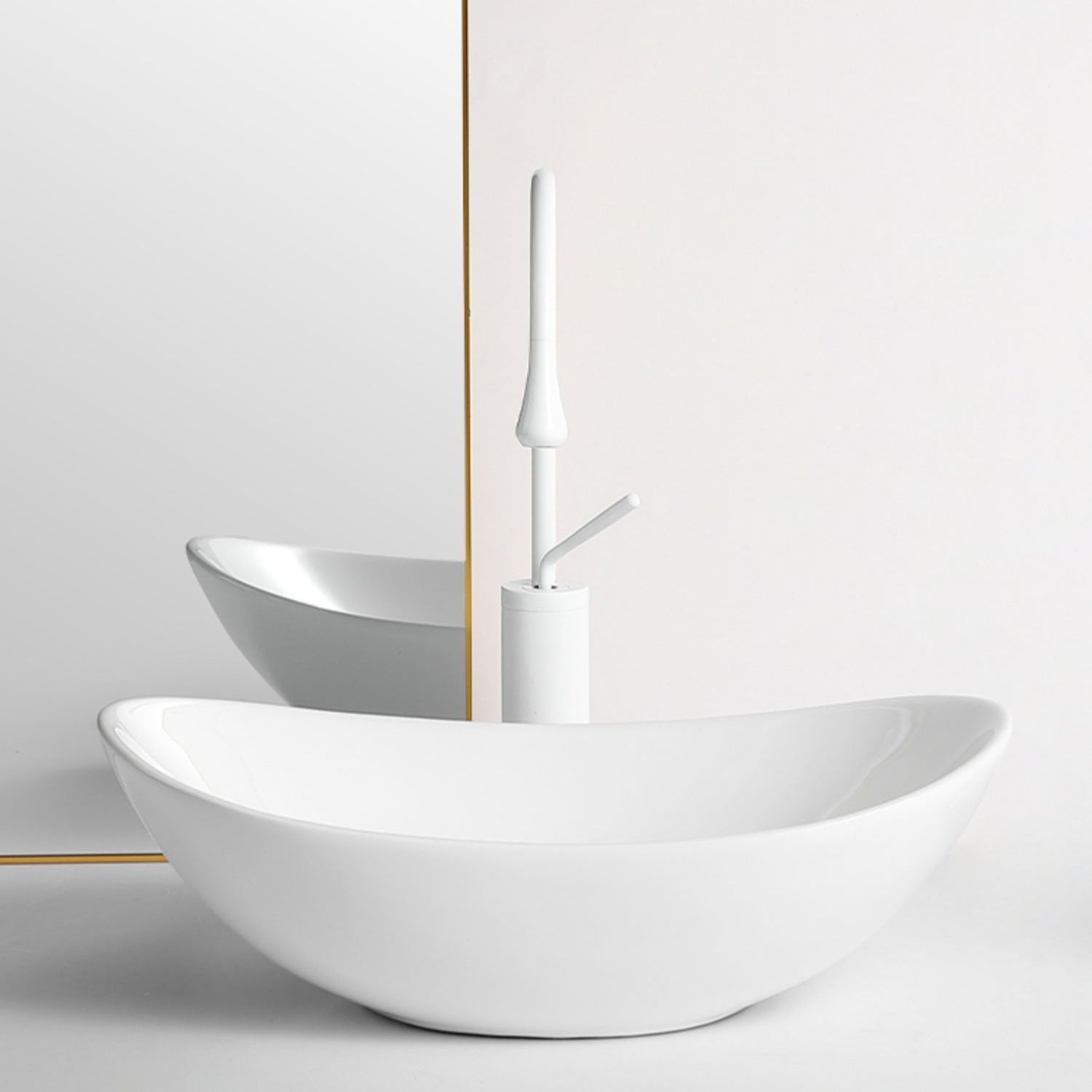 White Trough Bathroom Sink Modern Porcelain Trough Bathroom Sink