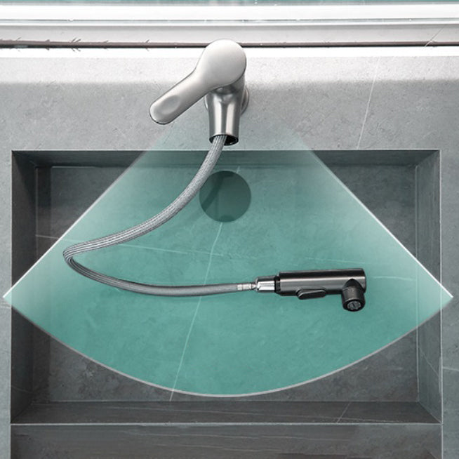 Modern Sink Faucet Solid Color Brass Centerset Lavatory Faucet for Bathroom