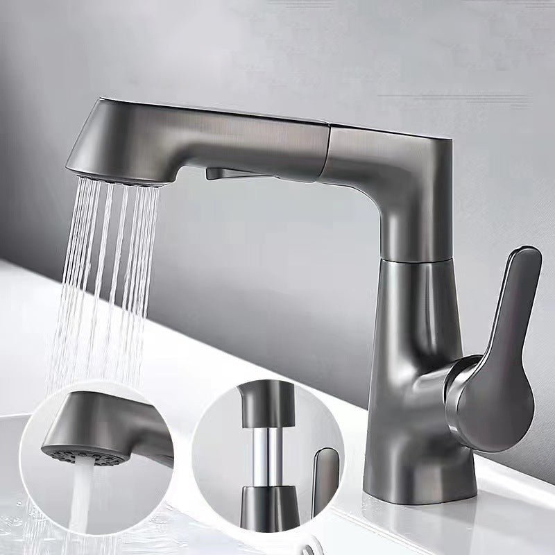 Modern Widespread Bathroom Faucet Copper Basin Lavatory Faucet