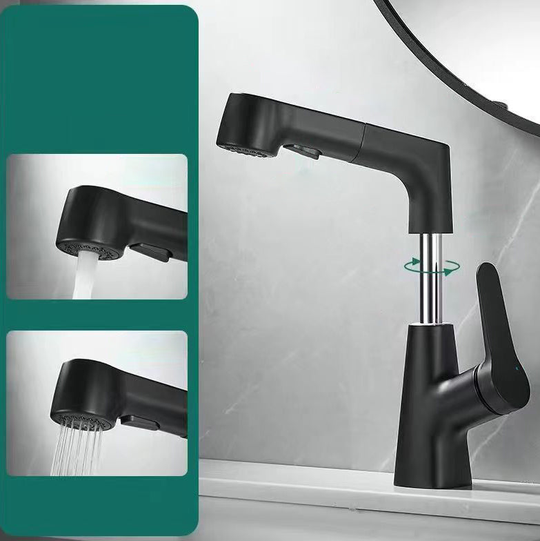 Modern Widespread Bathroom Faucet Copper Basin Lavatory Faucet