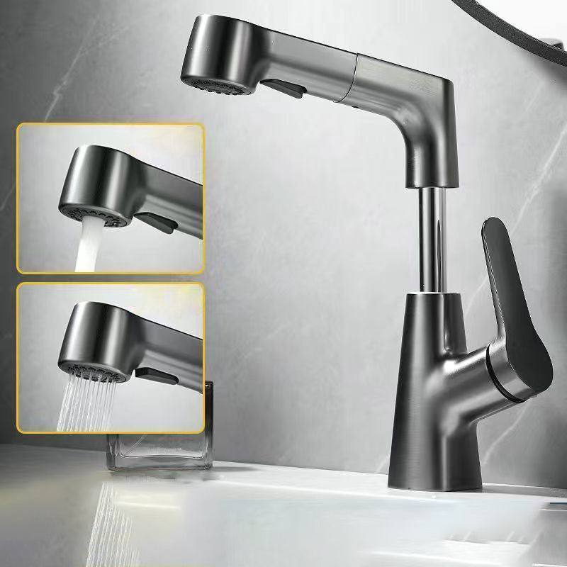 Modern Widespread Bathroom Faucet Copper Basin Lavatory Faucet