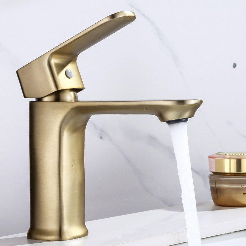 Modern Sink Faucet Pure Color Copper Vessel Sink Faucet for Bathroom