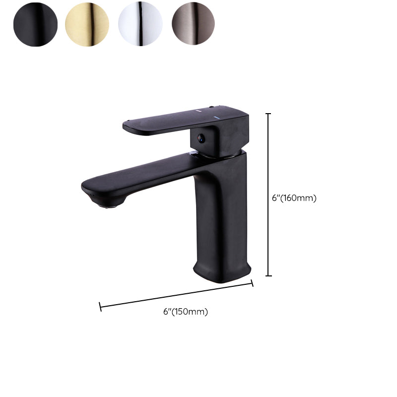 Modern Sink Faucet Pure Color Copper Vessel Sink Faucet for Bathroom