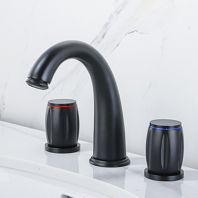 Widespread Bathroom Sink Faucet Double Handle Faucet with 3 Holes