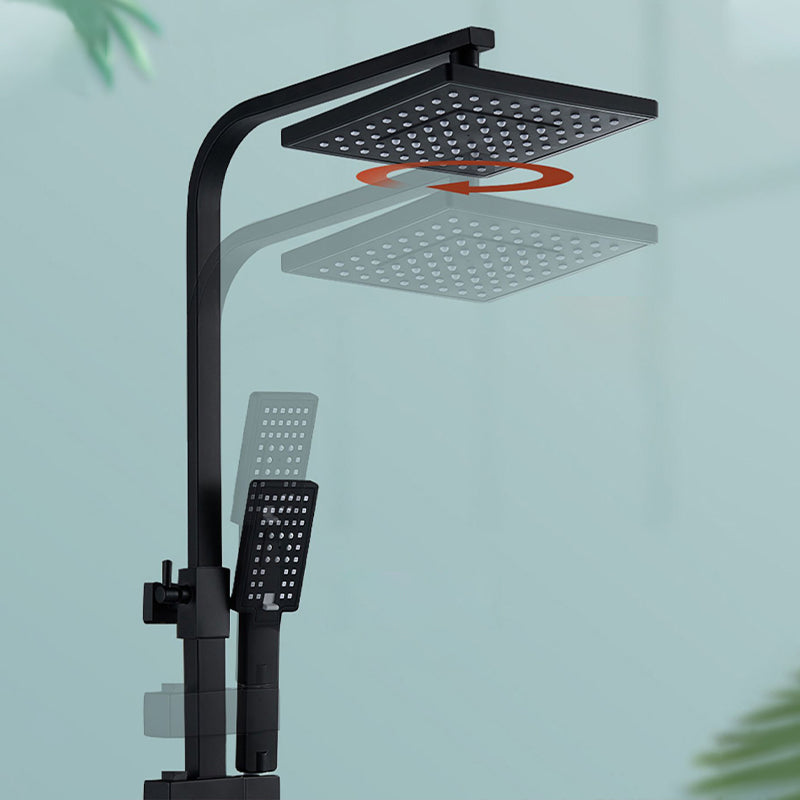 Black Shower Set Full Constant Temperature Copper Bathroom Lift Bath Booster Shower Head