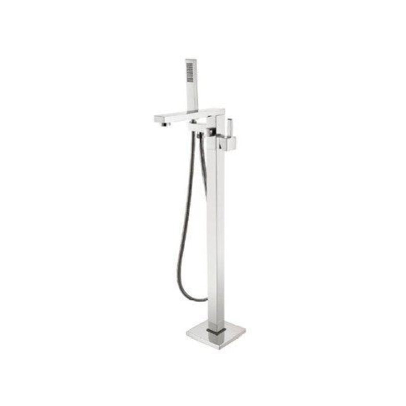 Floor Mounted Metal Freestanding Tub Filler 1 Handle Freestanding Bathtub Faucet