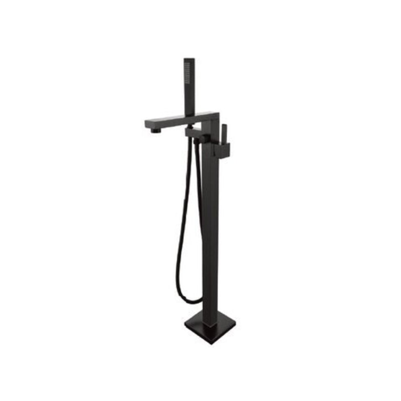 Floor Mounted Metal Freestanding Tub Filler 1 Handle Freestanding Bathtub Faucet