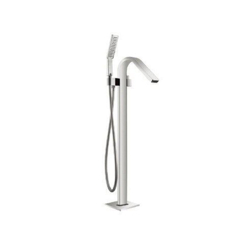Floor Mounted Metal Freestanding Tub Filler 1 Handle Freestanding Bathtub Faucet