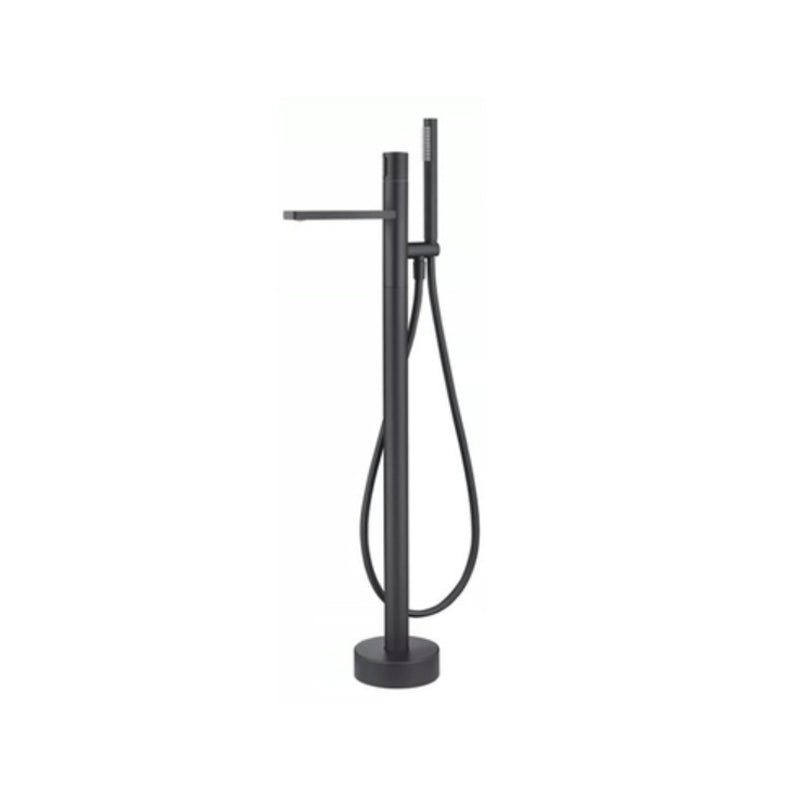 Floor Mounted Metal Freestanding Tub Filler High Arc Freestanding Bathtub Faucet