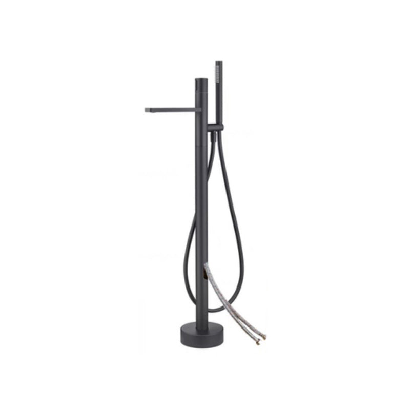 Floor Mounted Metal Freestanding Tub Filler High Arc Freestanding Bathtub Faucet