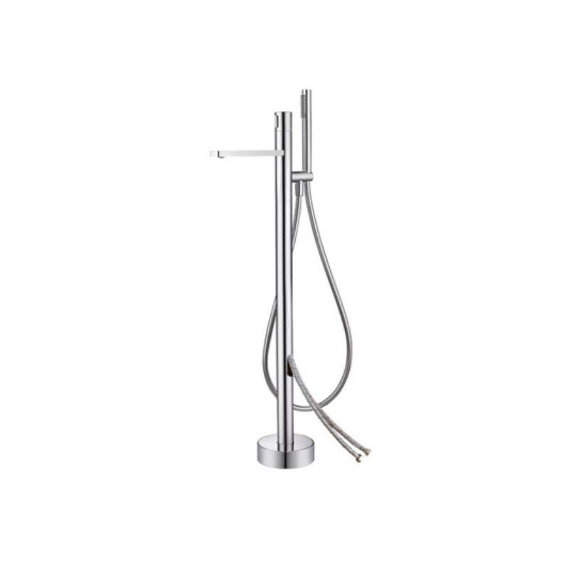 Floor Mounted Metal Freestanding Tub Filler High Arc Freestanding Bathtub Faucet