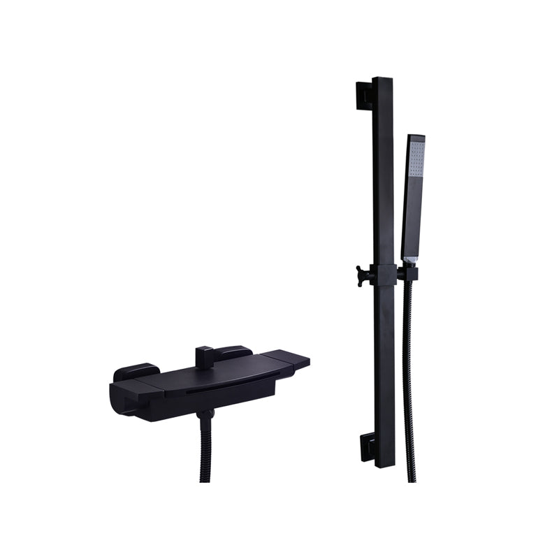 Wall Mounted Metal Tub Filler Low Arc Freestanding Bathtub Faucet