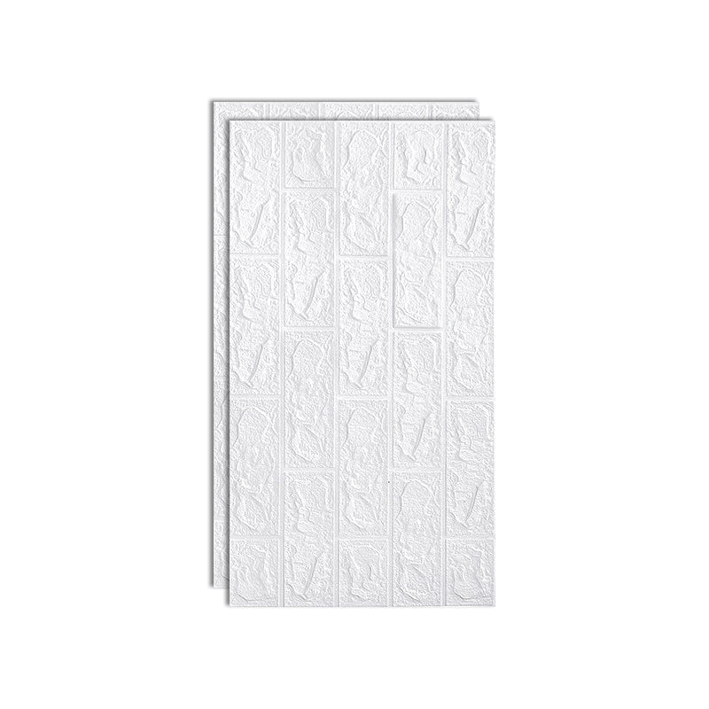 Modern Pearl Wainscoting PVC Wall Access Panel Peel and Stick Wall Tile Set of 2
