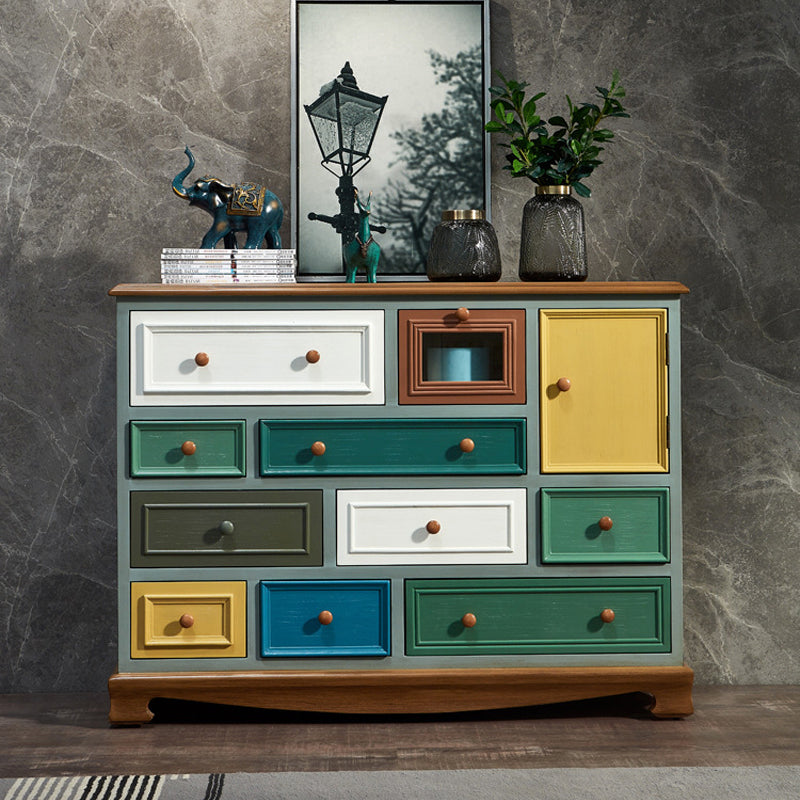 Coastal Storage Chest Dresser Solid Wood Storage Chest with 8/10/11/12 Drawers