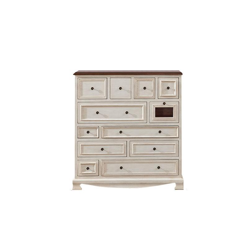 Coastal Storage Chest Dresser Solid Wood Storage Chest with 8/10/11/12 Drawers