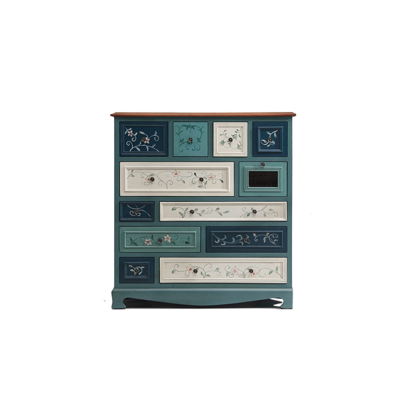 Coastal Storage Chest Dresser Solid Wood Storage Chest with 8/10/11/12 Drawers