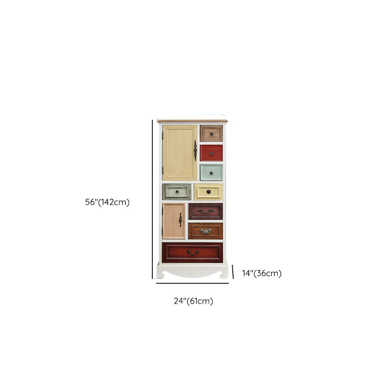 Coastal Storage Chest Dresser Solid Wood Storage Chest with 8/10/11/12 Drawers