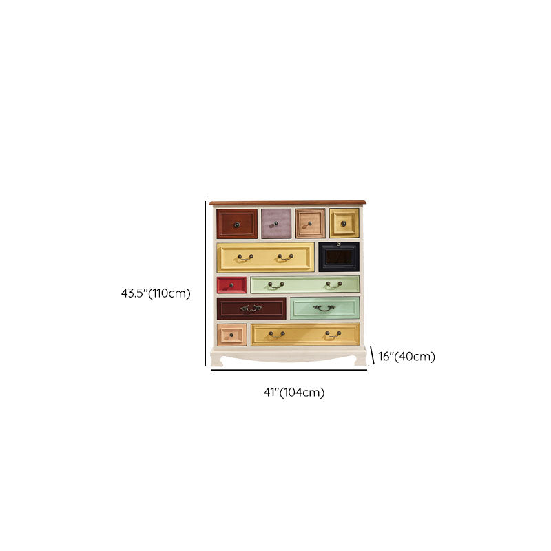 Coastal Storage Chest Dresser Solid Wood Storage Chest with 8/10/11/12 Drawers