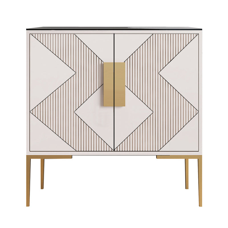 15.6-inch Width Storage Chest Classic Glam Stone Storage Chest Dresser