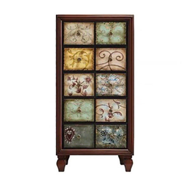 16.38/17.55 Width Coastal Storage Chest Dresser Solid Wood Dresser