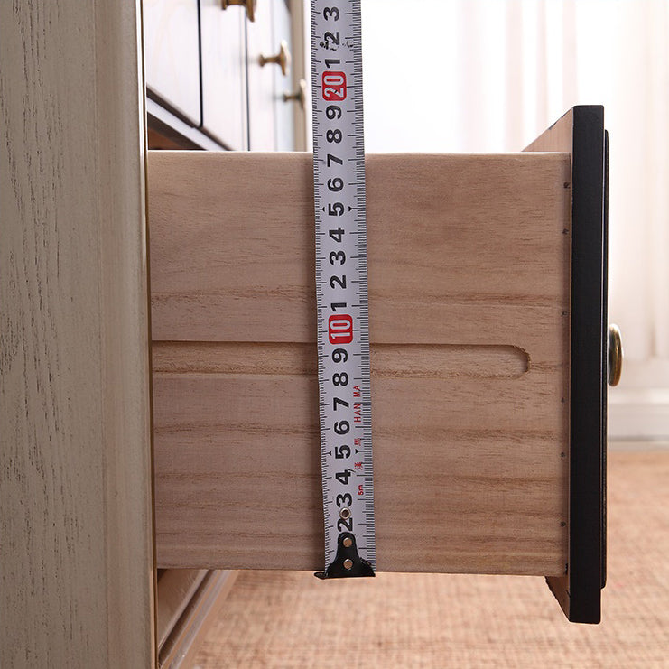 16.38/17.55 Width Coastal Storage Chest Dresser Solid Wood Dresser