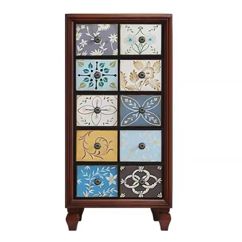 16.38/17.55 Width Coastal Storage Chest Dresser Solid Wood Dresser