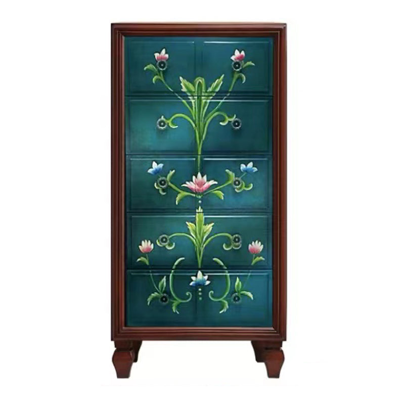 16.38/17.55 Width Coastal Storage Chest Dresser Solid Wood Dresser